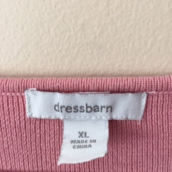 DRESS BARN WOMEN TOP  SIZE XL  COLOR: PINK - Picture 2 of 3